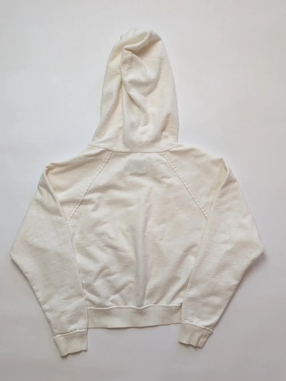 BDG Cream Off-White Cropped Fleece Hoodie Size XS - Picture 2 of 5